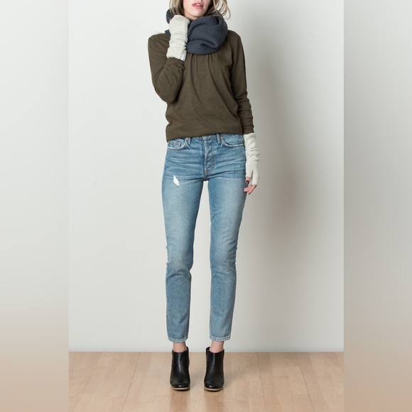 GRLFRND Karolina High Rise Distressed Skinn Jeans in Last Dance Retro Vintage - Picture 3 of 13